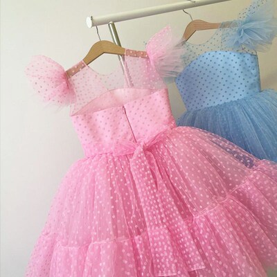 Girls Princess Dress Kids Elegant Wedding Tutu Prom Dresses