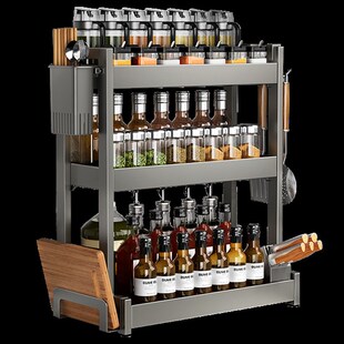 Organizer Storage Shelf Home spice rack for bottle kitchen