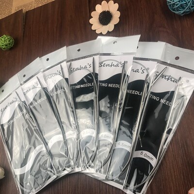 Free Shipping Stainless Steel Circular Knitting Needles Set
