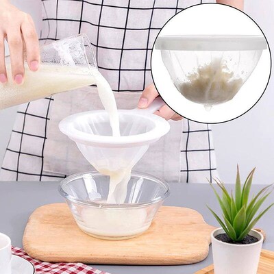 100/200/400 Mesh Strainer Spoon Hand-held Soya Milk Wine Mil