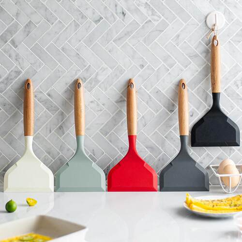 Silicone Spatula Cooking Utensils Beef Meat Egg Kitchen Scra