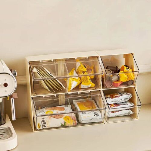 Ins Coffee Capsule Storage Box Dustproof Coffee Tea Bag Orga