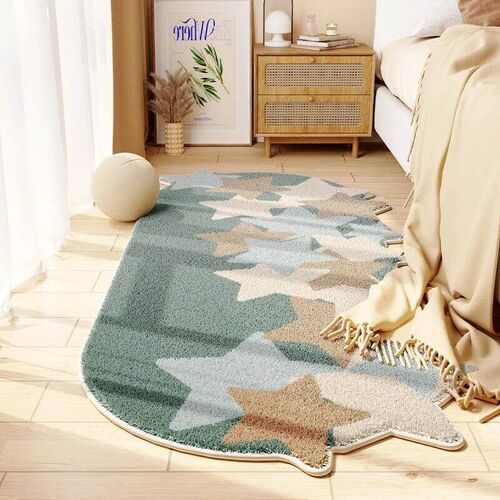 Shaped Bedroom Carpet Comfortable Soft Modern Home Decoratio