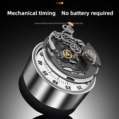 Magnet Adsorption Kitchen Timer Mechanical Alarm Clock Cooki