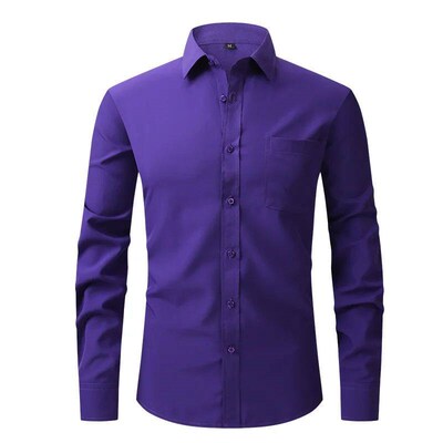 Anti-Wrinkle Sretch Slim Elasticity Fit Male Dress Business