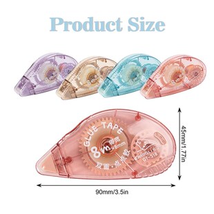 4 Pack Double Sided Tape Roller, Scrapbook Supplies双面胶