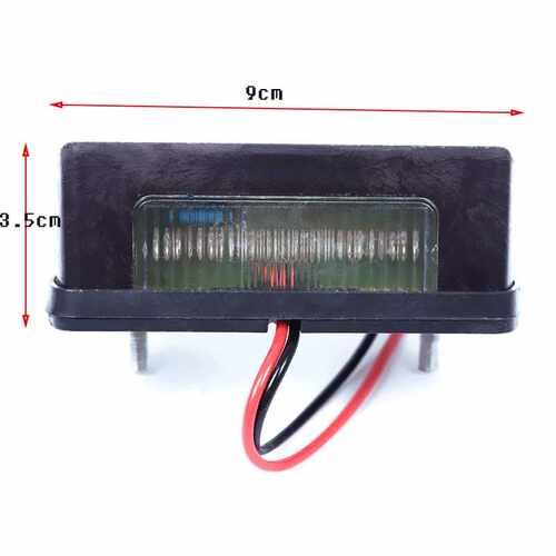 1Pc Hot Practical 12V LED Number Licence Plate Light Rear