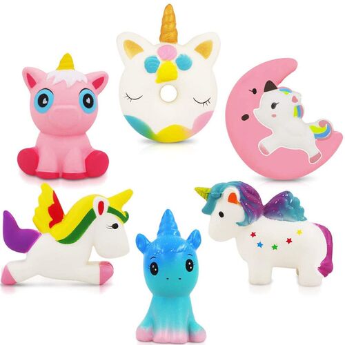 Kawaii Cake Squishy Jumbo Moon Unicorn Slow Rising Sss Relie
