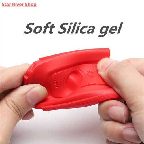 Silicon Carbon Fiber ABS Matte Car Key Cover Case For Volksw