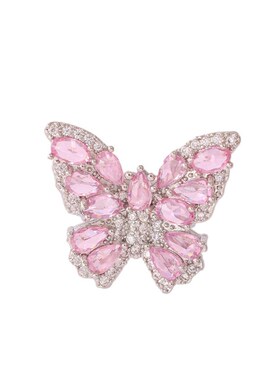 Zircon Butterfly Open RingLuxury Zircon Butterfly Open Ring