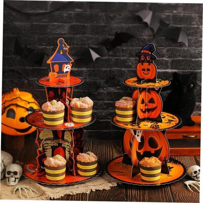 Halloween multi-layer cake stand Cake tray for party treats