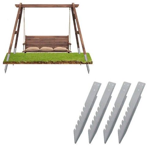 4Pcs Garden Courtyard Swing t Stakes for Deck Railing