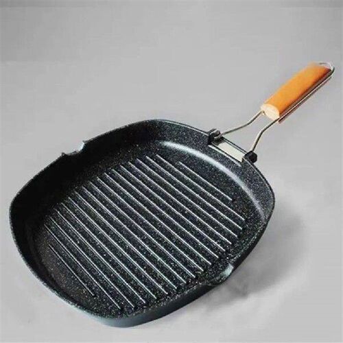 Nonstick Frying Pan with Folding Handle Grill Skillet Steak