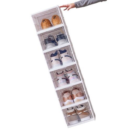 High shoes storage box Acrylic shoebox large Shoe Organizers