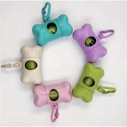 Pet Poop Bags Dispenser Walk-Dog Garbage Bag Box Pet Waste D