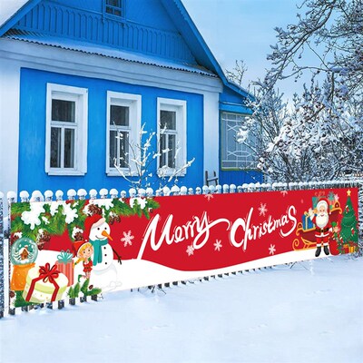 Christmas Outdoor Banner Merry Christmas Decoraton For Home
