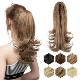 Synthetic Claw Clip In Ponytail Hair Extensions Hairpiece