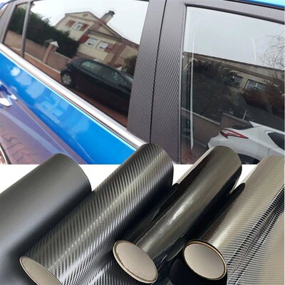 3D Carbon Fiber Vinyl Wrap Film Glossy Black Matte Black Sel