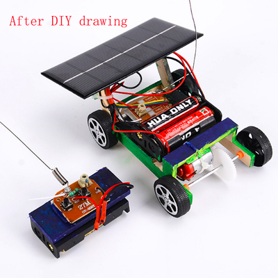 DIY Mini Solar Wireless Remote Control Car Toy Science Educa