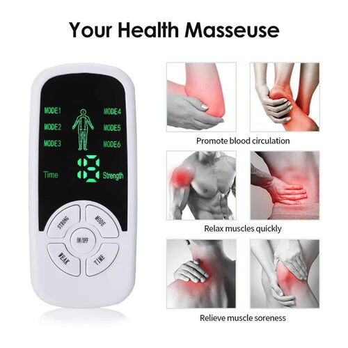 HOMEFISH Muscle Therapy Stimulator 6 Modes Tens Unit Machine