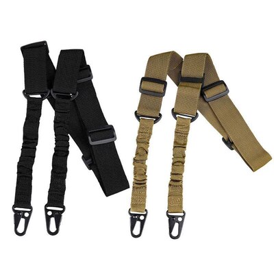 Tactical Two Points Sling Bungee Shoulder Strap Durable Nylo