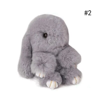 Rabbit Fur Cute Bunny Pom Ball Doll Toy Keychain Cute Handba