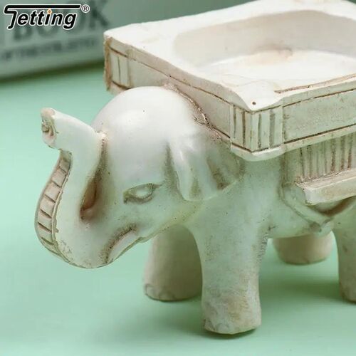 1PC Retro Elephant &Bird Tea Light Candle Holder Home Decor