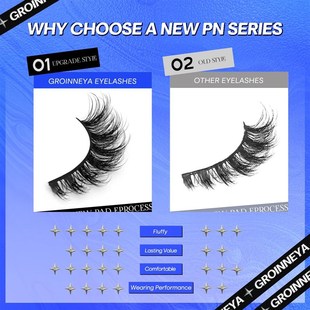 5/10 Pairs 3D Faux Mink Lashes Fluffy Soft Full Thick Wispy