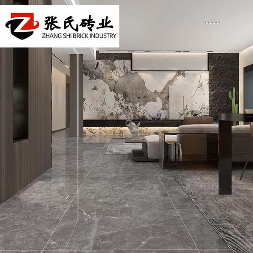 Light luxury living room floor tiles full-body marble tiles