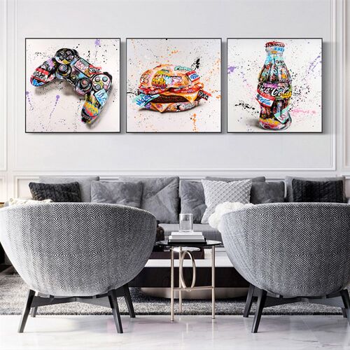 Graffiti Hamburg Game Controllers Drinks Street Art  Print P