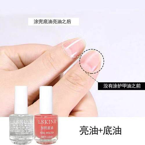 Clear nail polish Quick drying and glossy nail polish