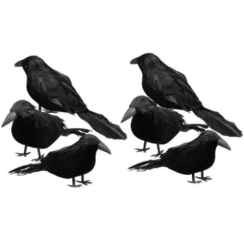 Realitic Artificial Crow Party Ornament Halloween Decoration