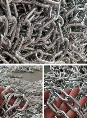 加粗镀锌铁链子链条锁链条吊链护栏链晒衣链狗链防盗链5MMMM8MM
