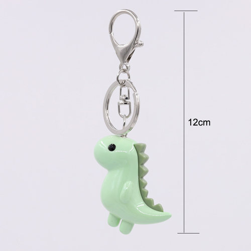 Cute Cartoon Dinosaur Key Chain Accessories High Quality Acr