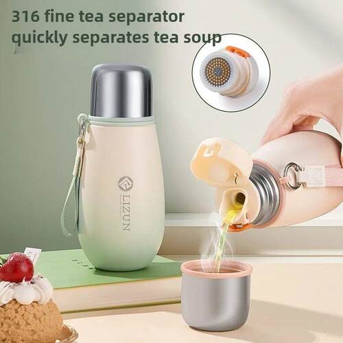 Mini stainless steel ulated cup, portable pocket pot, studen