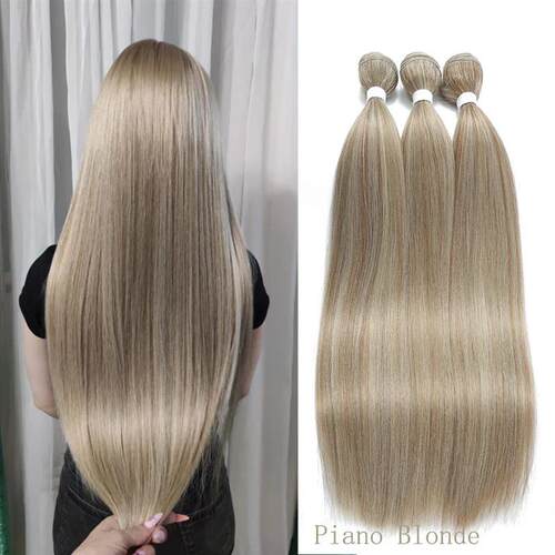 Piano Blonde Straight Hair Bundles Smooth Hair Extensions Fa