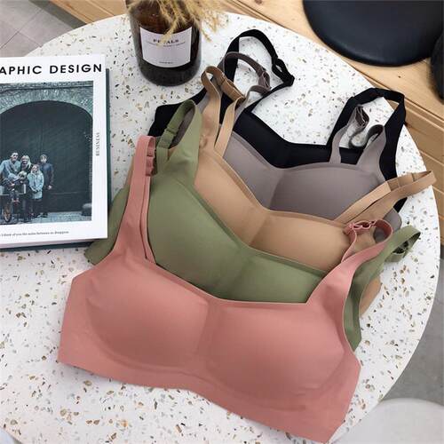 Seamless Bra Wire Free Brassieres Soft Womens Underwear Com