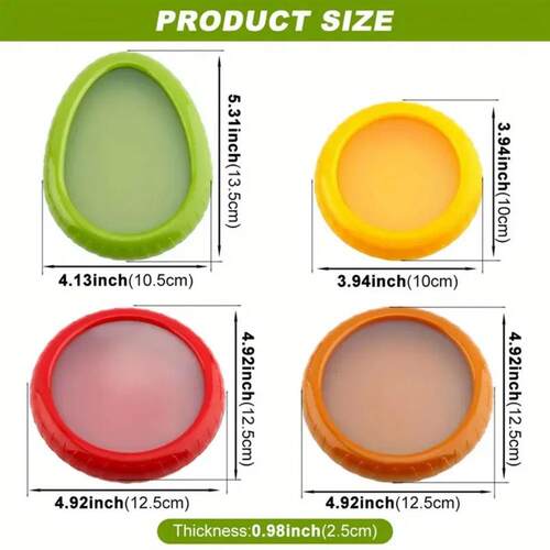 1pc/4pc silicone fruit and vegetable fresh-keeping box, food