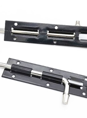 铁插销加厚黑色大号门栓柜门黑漆插销铁门橱柜门老式明插销寸