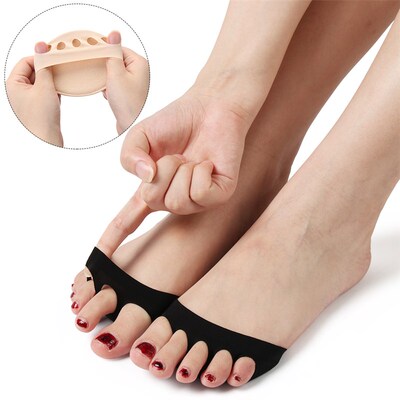 1 Pair Five Toes Forefoot Pads for Women High Heels Half Ins