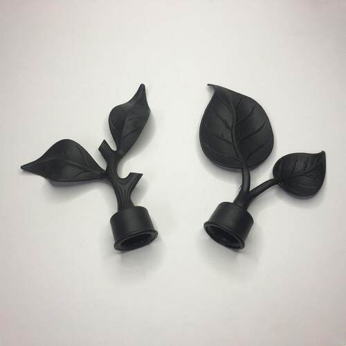 1 Pair Curtain Decorative Pole/Rod Finials Ends Heads Caps