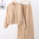 Sets Women Top Sweatshirt Hig Sleeve Pants Long Casual Loose