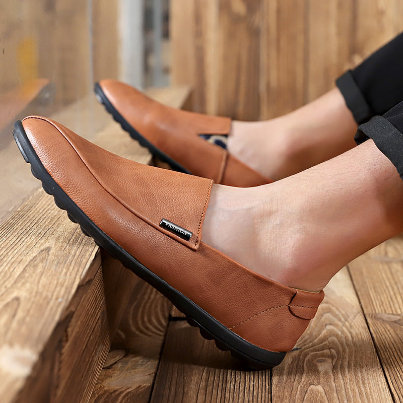 Mens casual single shoes Doudou shoes youth trend lazy shoe