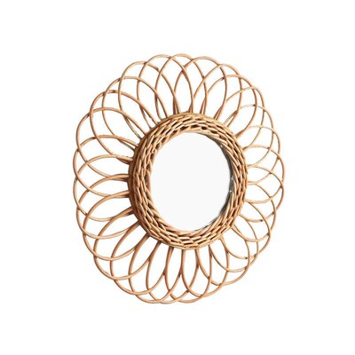 Bohemian wall picture decor pendants rattan weaving painting