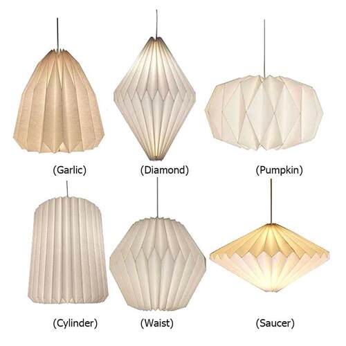 1PC Origami Ceiling Lamp Shade Creative Safe Hanging Lamp ve
