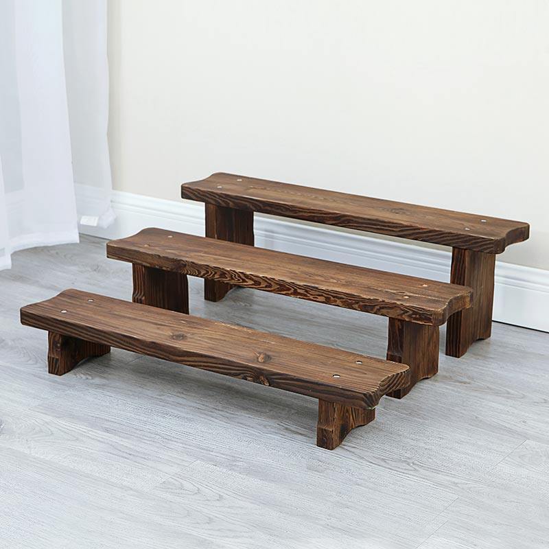 防腐木花凳加厚阶梯式阳台花架子客厅实木质多层落地花盆架室内外,住宅家具,花架/花几,淘宝优惠券,粉丝福利购,淘宝优惠卷