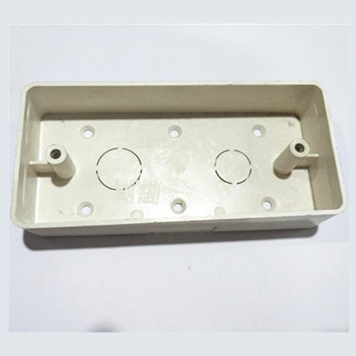 阻燃pvc大号明盒四位开关底盒十二孔二十孔插座明装线盒20只