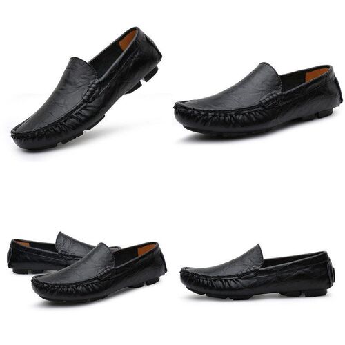 Big Size Small Size Leather Driving Shoes for Men in Spring