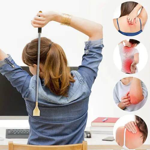 1Pc Extendable Magnetic Ball Hackle Back Scratcher With Magn