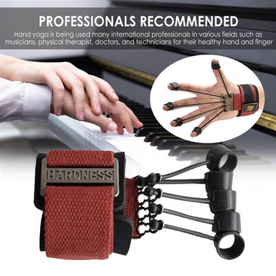 New.Finger Gripper Strength Trainer Hand Yoga Resistance Ban